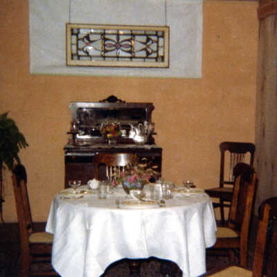 Molalla Historical Society Table Setting, 1978