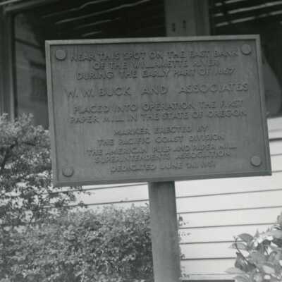 First Paper Mill Historic Location Marker