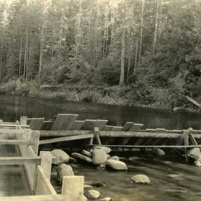 Diversion Dam and Flume on the Molalla River..