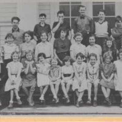 Carver School Students 1937 - 1st - 8th Grades - Carver, Oregon