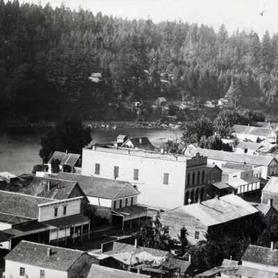 O.C. from Bluff, looking West, 1874.: Copyright: None; Origsize: 5"x7"; Origformat: Negative