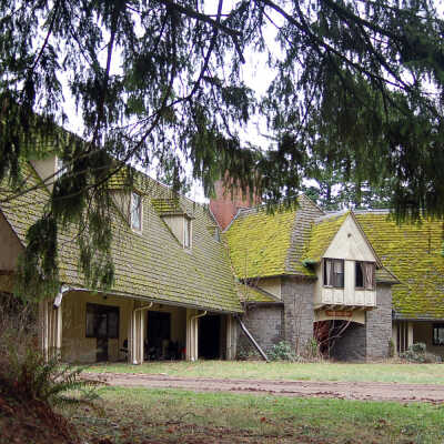 Chief Obie Lodge (Boy Scout Lodge) before Demolition. .