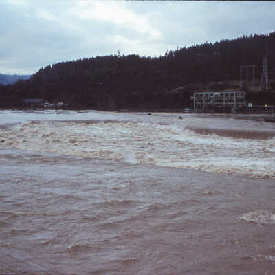 1964 Flood - Willamette Falls - Oregon City, Oregon