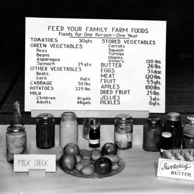 Clackamas County Fair 1935 - Grange Displays