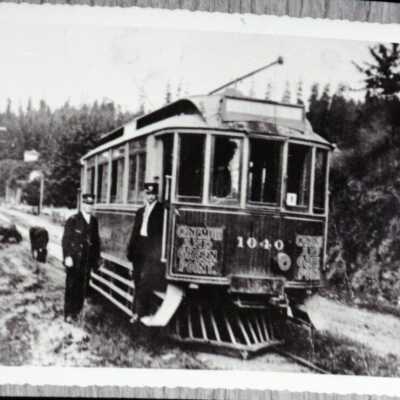 Canemah Interurban Trolly Car #1040 1912