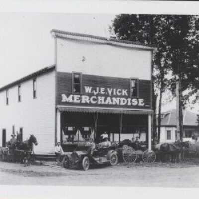 W.J.E. Vick Merchandise Store - Liberal, Oregon 1911
