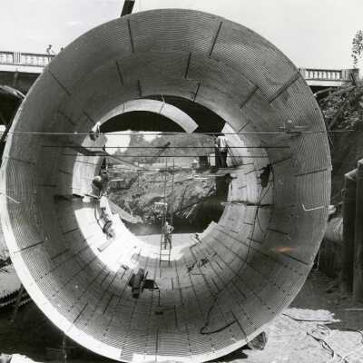 Installing Abernethy Creek Drain, #4.