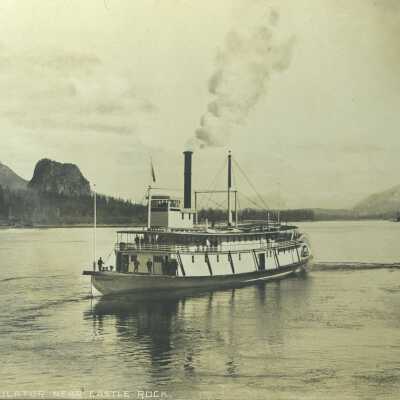 Steamboat "Regalator" on the Columbia River near Castle Rock, Washington - No Date