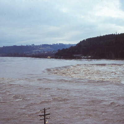 1964 Flood - Willamette Falls - Oregon City, Oregon