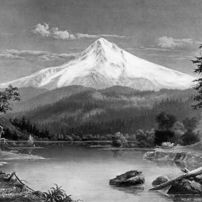Mt. Hood painting by Alfred Powers, 1899