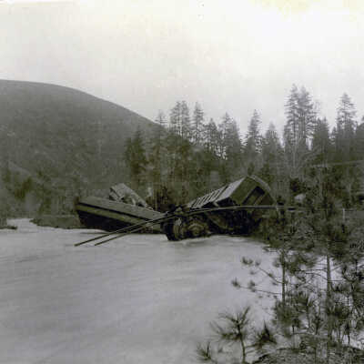 Train Wreck, Bingham Springs, Umatilla County, January 25, 1903