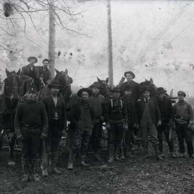 Needy, Oregon 1908 - Electric Repair Line Crew
