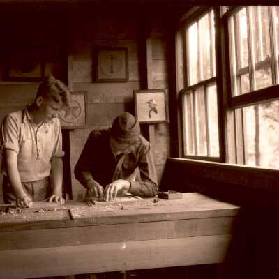 Boy Scout Camp Meriwether - wood carving