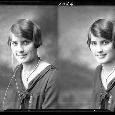 Photograph of a woman for Ruth Warren - February 1930 - Negative