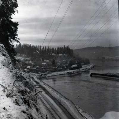1899 Snowstorm - Canemah - Walk from Bluff