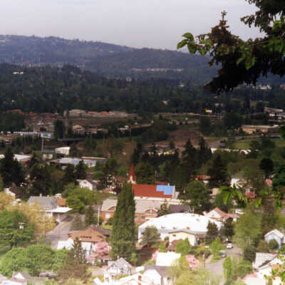 Oregon City 1990s - View from Promontory (Cross Viewpoint)