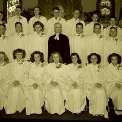 Lutheran Church Confirmation Class - May 1945