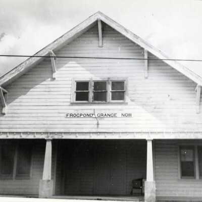 Frog Pond Grange near Wilsonville, 1930's.: Origsize: 4" x 6"; Origformat: Print-Photographic