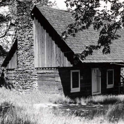 Baker Cabin, Carver.: Copyright: None; Origsize: 3"x5"; Origformat: Print-Photographic