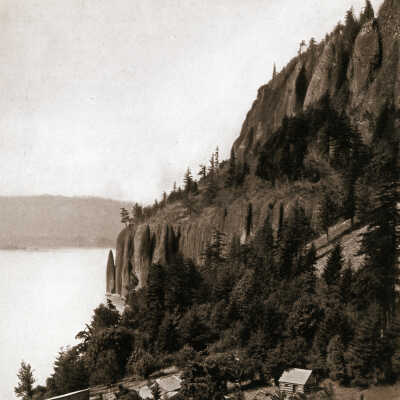 Cape Horn and Cigar Rock, Columbia River Gorge, Oregon, 1899