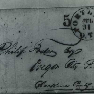 Postage Cancellation - Philip Foster -1852 - Photographic Copy