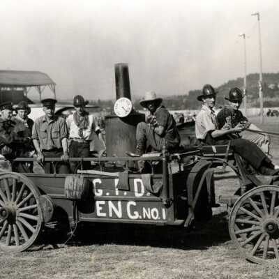 Oregon City Territorial Days 1937 - Fire Engine at Kelly Field