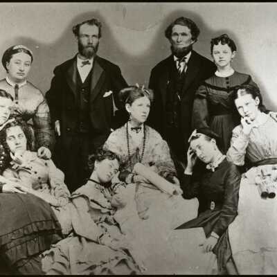 Oregon City Seminary Students and Teachers 1870 - First Graduating Class