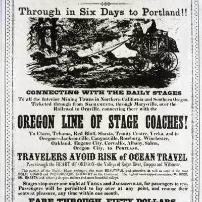 Oregon Stage Coaches Poster