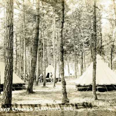 Government Camp Campgrounds.: Copyright: None; Origsize: 5" x 7"; Origformat: Print-Photographic