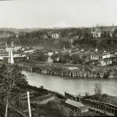 Oregon City 1896 - from West Linn
