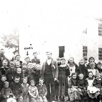 Macksburg School Students - 1896 - Macksburg, Oregon