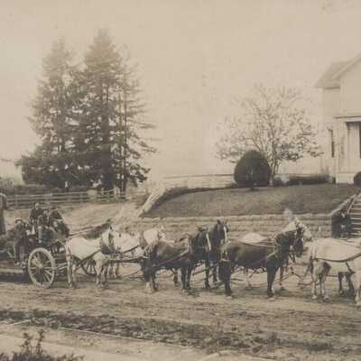 Donkey Engine Heading Southeast on 7th Street - 1912 - Oregon City