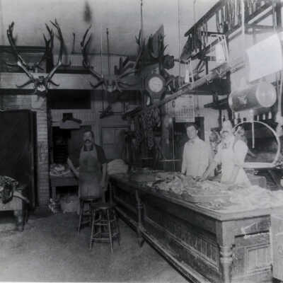 Petzold Meat Market Interior 1912 - 706 Main Street