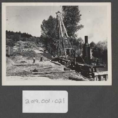 Steam Crane for Loading Logs