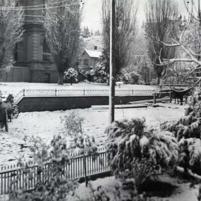 1899 Snowstorm - Oregon City - Court House