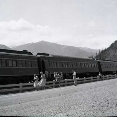 #700 Steam Engine Trip up Columbia Gorge,  E, 1956: Origformat: Negative