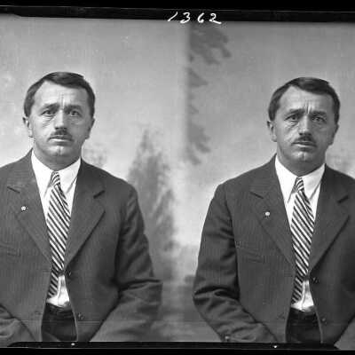 Potograph of a man for john Jangl - February 1930 - Negative