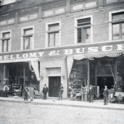 The Weinhard Building and Bellomy and Busch Storefront #2, 1899