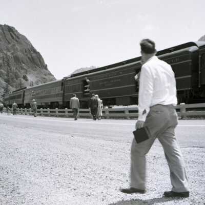 #700 Steam Engine Trip up Columbia Gorge,  F, 1956: Origformat: Negative