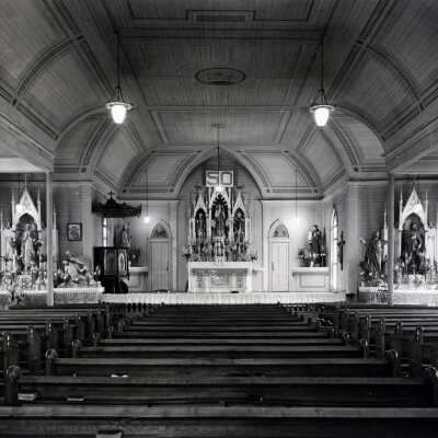 St. John's Catholic Church, interior view 10th and Water Streets