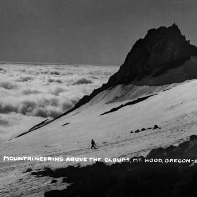 Mt. Hood, Mountaineering above the clouds, July 5, 1937.