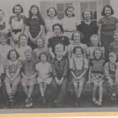 Carver School Students 1939 - 1st - 8th Grades - Carver, Oregon