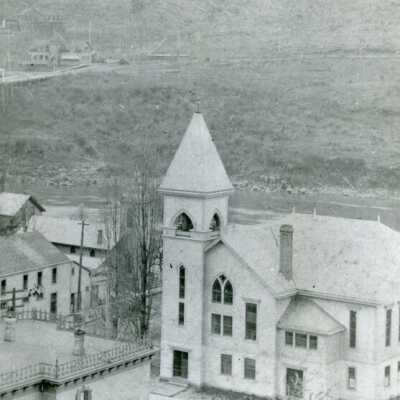 O.C. Baptist Church, 9th & Main, 1897: Origformat: Print-Photographic