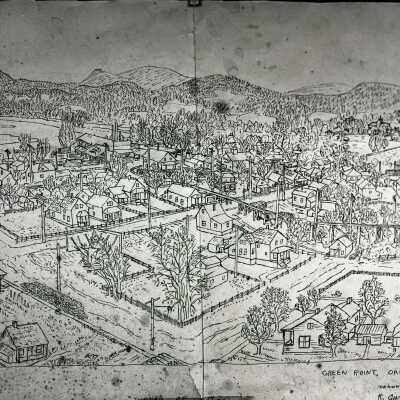 Oregon City Drawing by Ronald D. Ginther