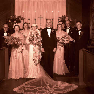 Wedding Photograph - Mrs Donald H. Goetz - about 1936
