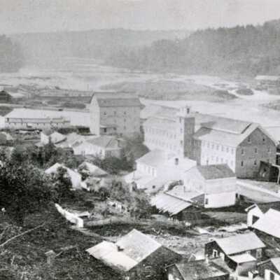 Oregon City from the Bluff. 1867.: Copyright: None; Origsize: 5" x 7"; Origformat: Print-Photographic