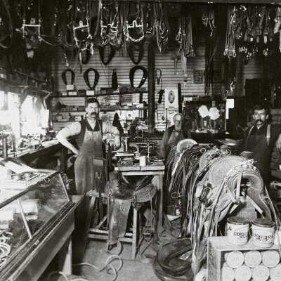 F.H. Cross Harness Shop - Oregon City. 1898