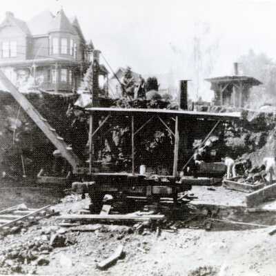 Washington Street Construction on the Hill at 10th Street