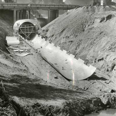 Installing Abernethy Creek Drain, #7.