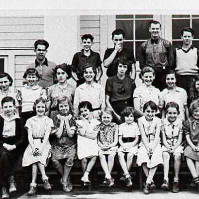 Carver School Students 1937 - 1st - 8th Grades - Carver, Oregon